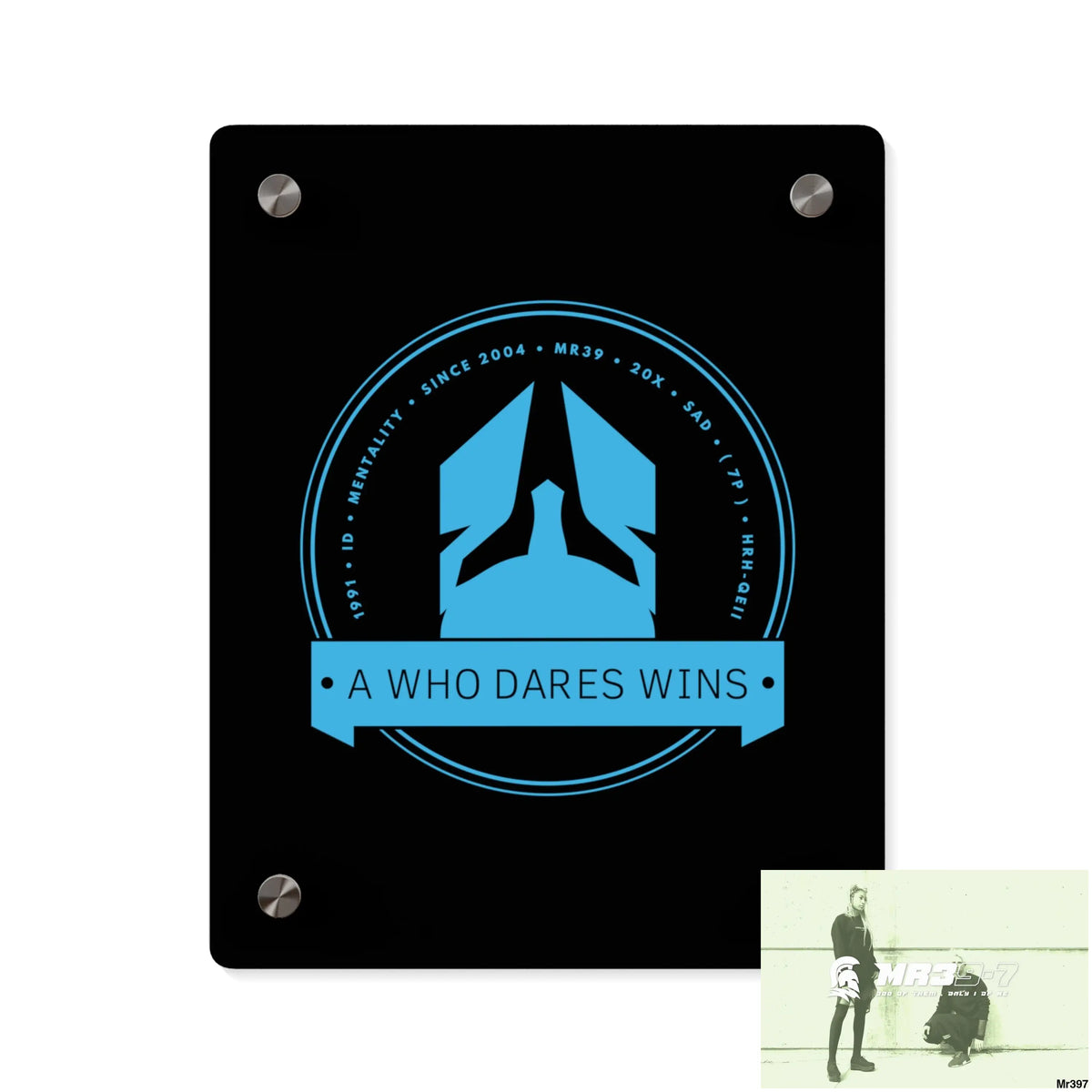 A1 Who Dares Wins Acrylic Wall Art Panels 8″ x 10″ (Vertical) / 0.25’’ Home Decor