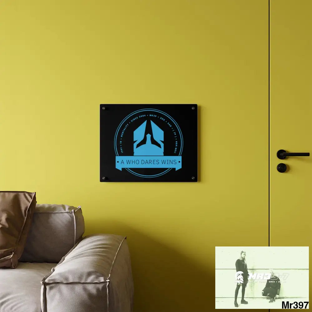A1 Who Dares Wins Acrylic Wall Art Panels Home Decor