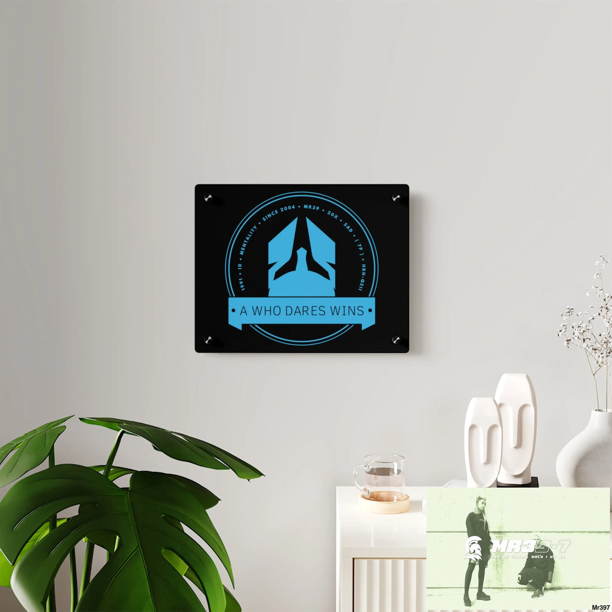 A1 Who Dares Wins Acrylic Wall Art Panels Home Decor