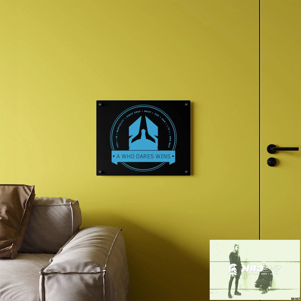 A1 Who Dares Wins Acrylic Wall Art Panels Home Decor