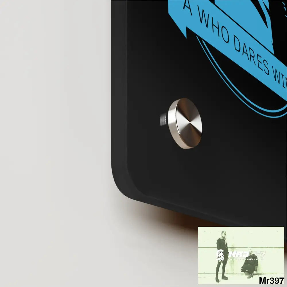 A1 Who Dares Wins Acrylic Wall Art Panels Home Decor