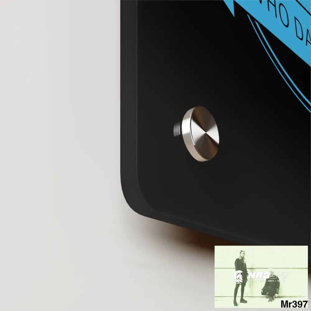 A1 Who Dares Wins Acrylic Wall Art Panels Home Decor