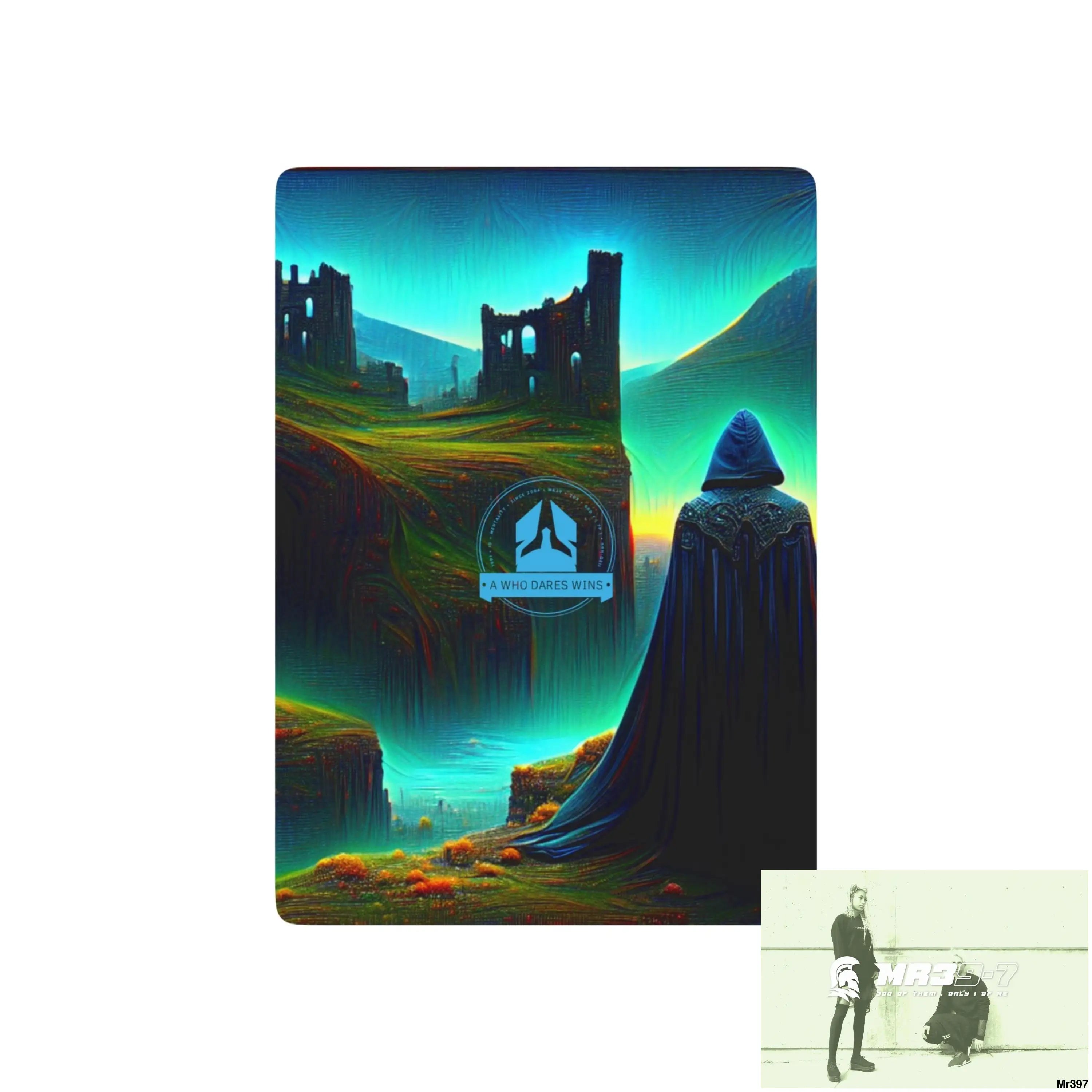 A1-Who Dares Wins AI Gwynedd Vigilante Themed Ltd Edition Custom Poker Cards 2.5’’ x 3.5’’ / White / Semi Glossy Paper