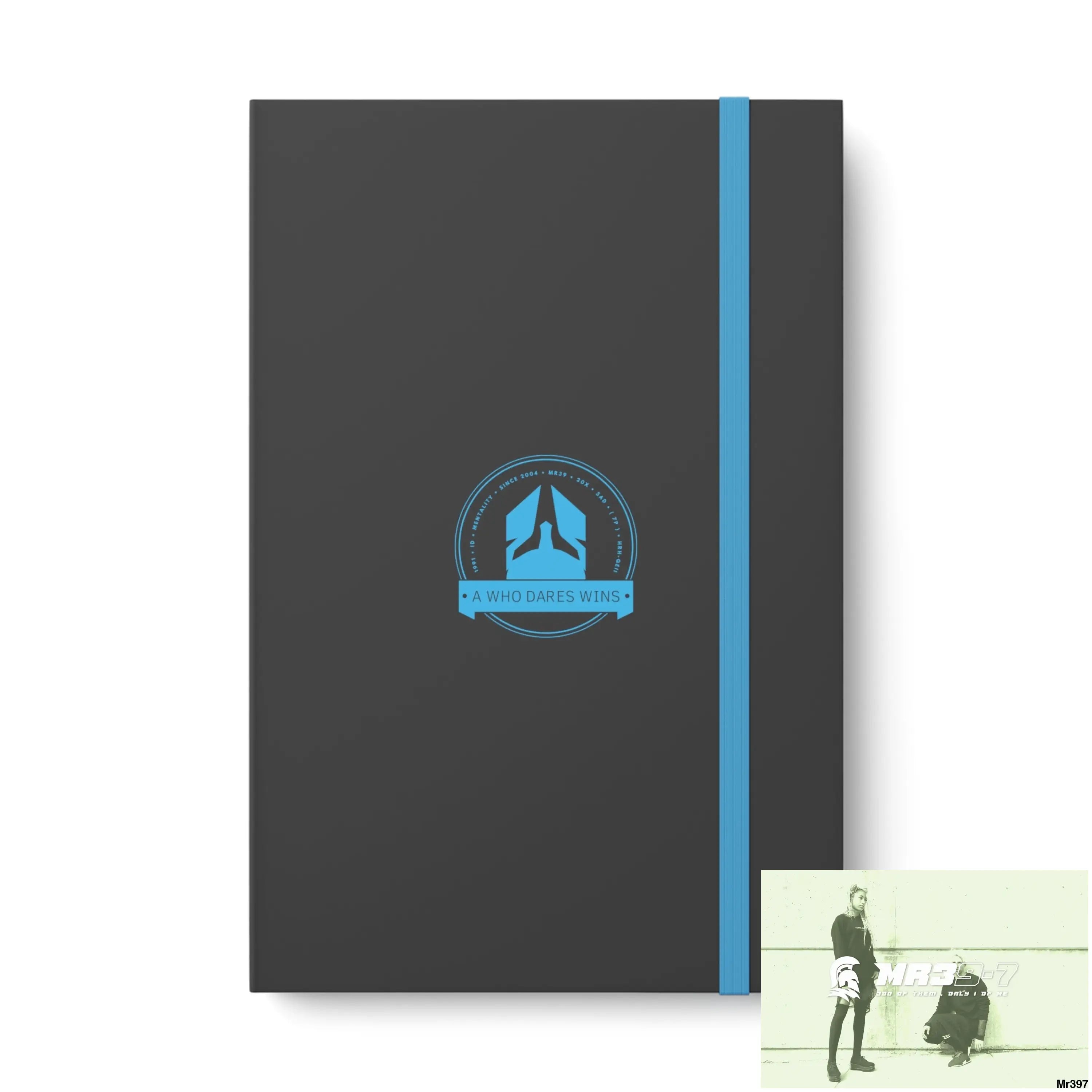 A1 Who Dares Wins Color Contrast Notebook - Ruled 5.5’’ x 8.25’’ / Blue / Ruled line Paper products
