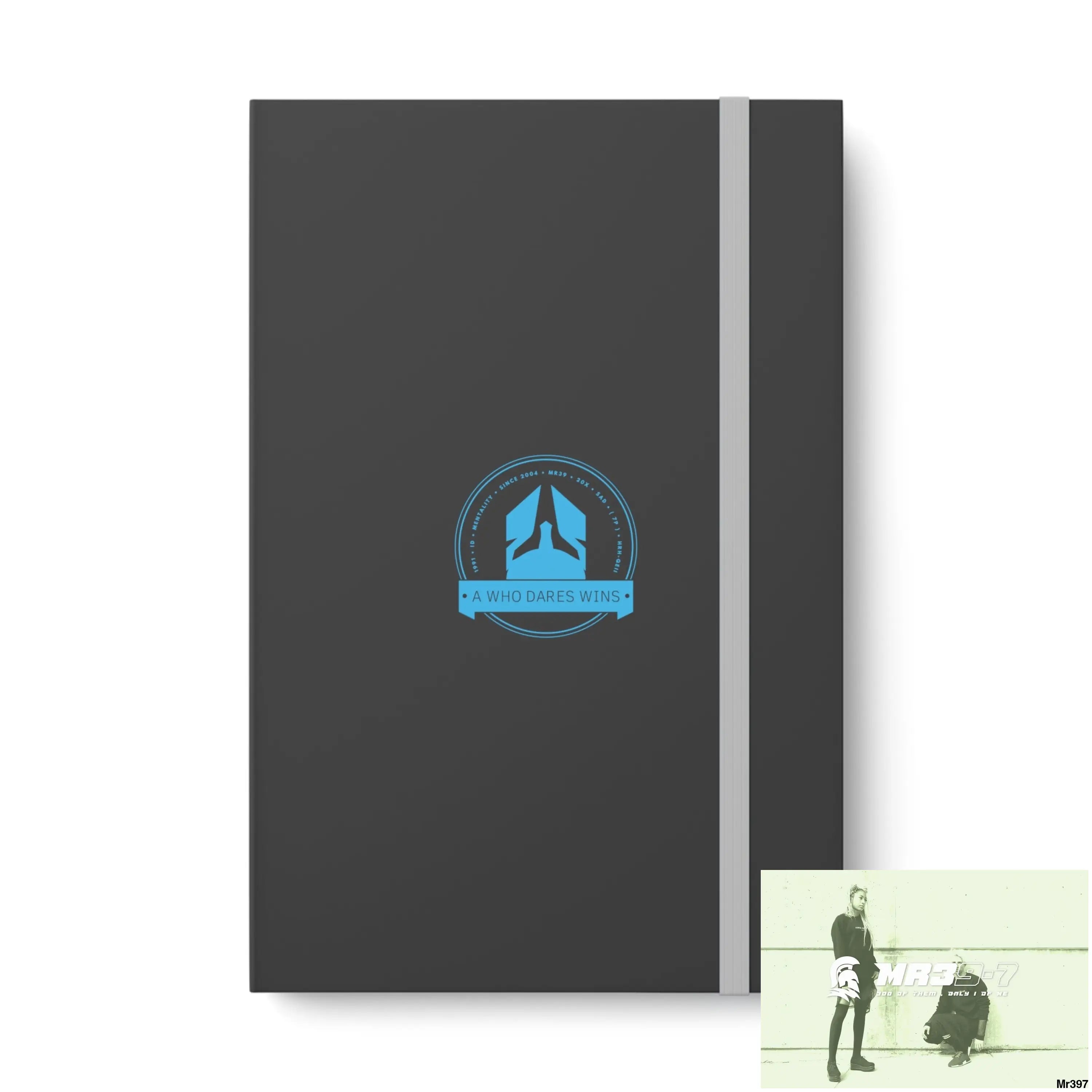A1 Who Dares Wins Color Contrast Notebook - Ruled 5.5’’ x 8.25’’ / Gray / Ruled line Paper products