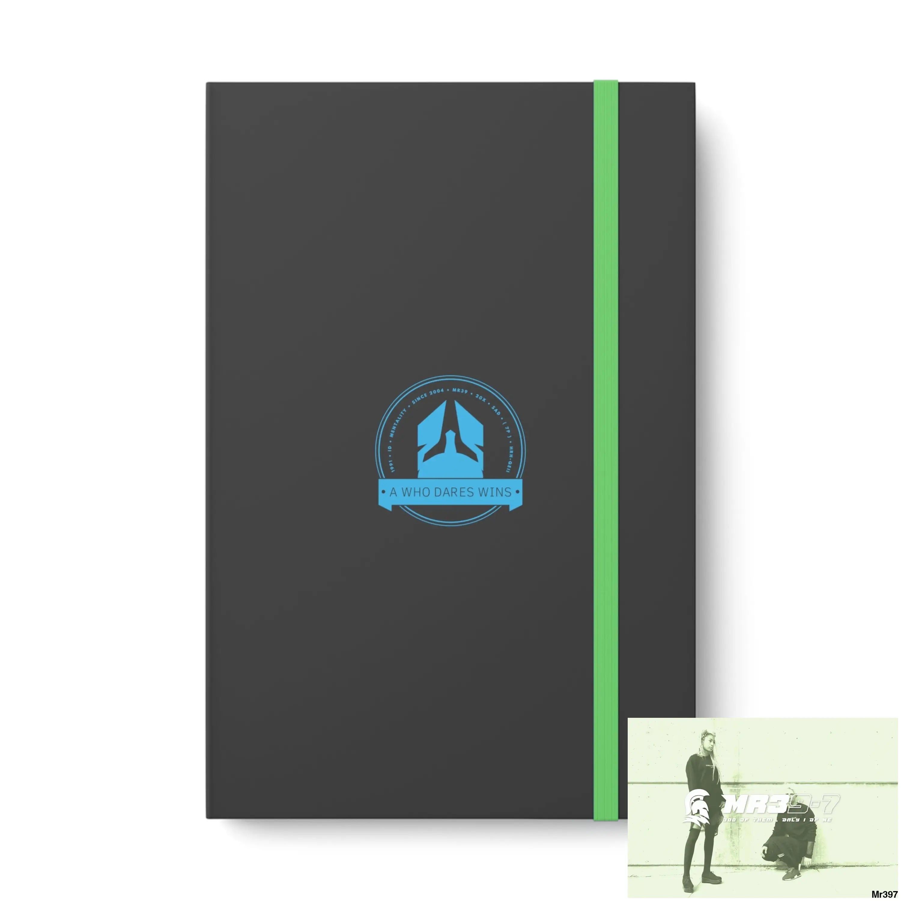 A1 Who Dares Wins Color Contrast Notebook - Ruled 5.5’’ x 8.25’’ / Lime / Ruled line Paper products