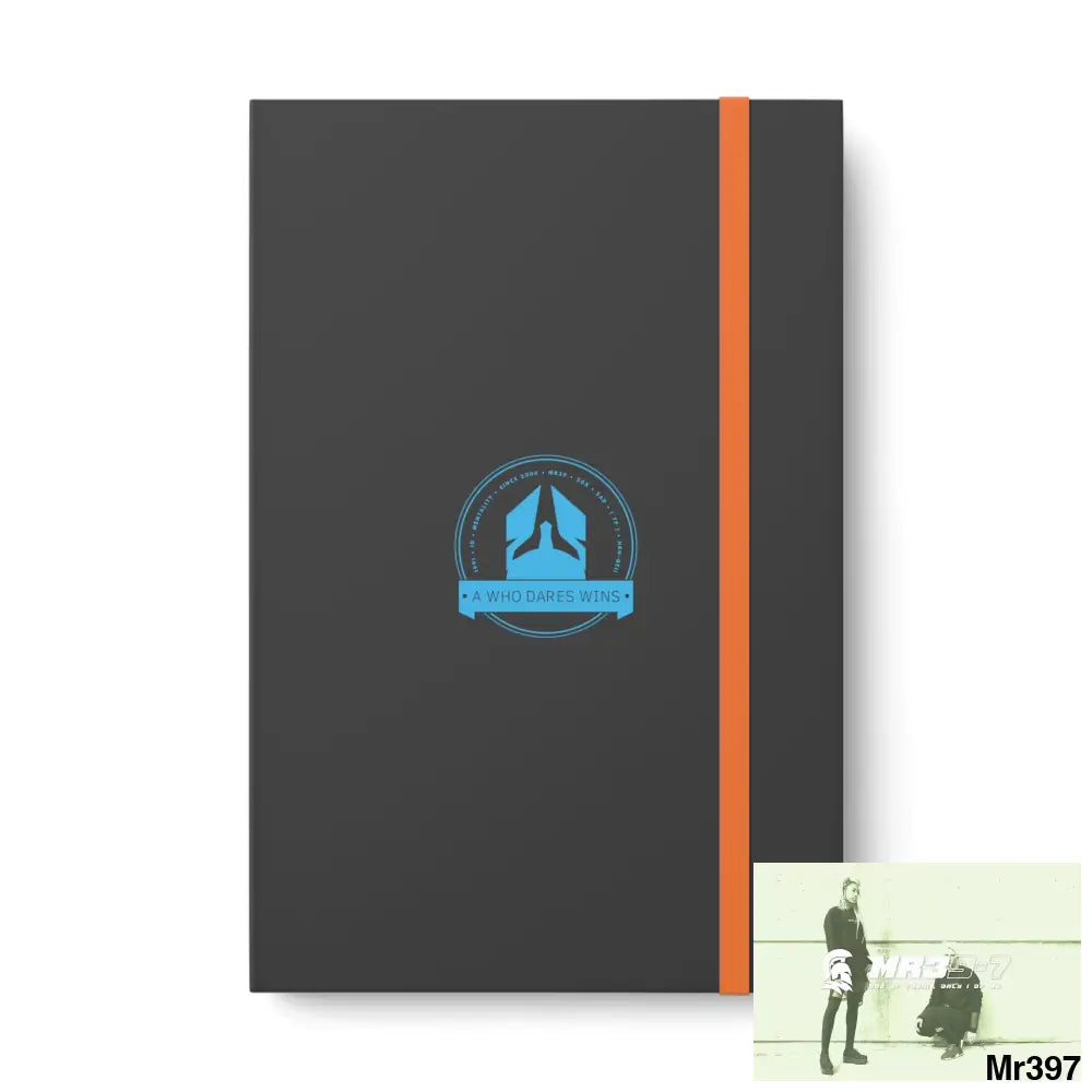 A1 Who Dares Wins Color Contrast Notebook - Ruled 5.5’’ x 8.25’’ / Orange / Ruled line Paper products