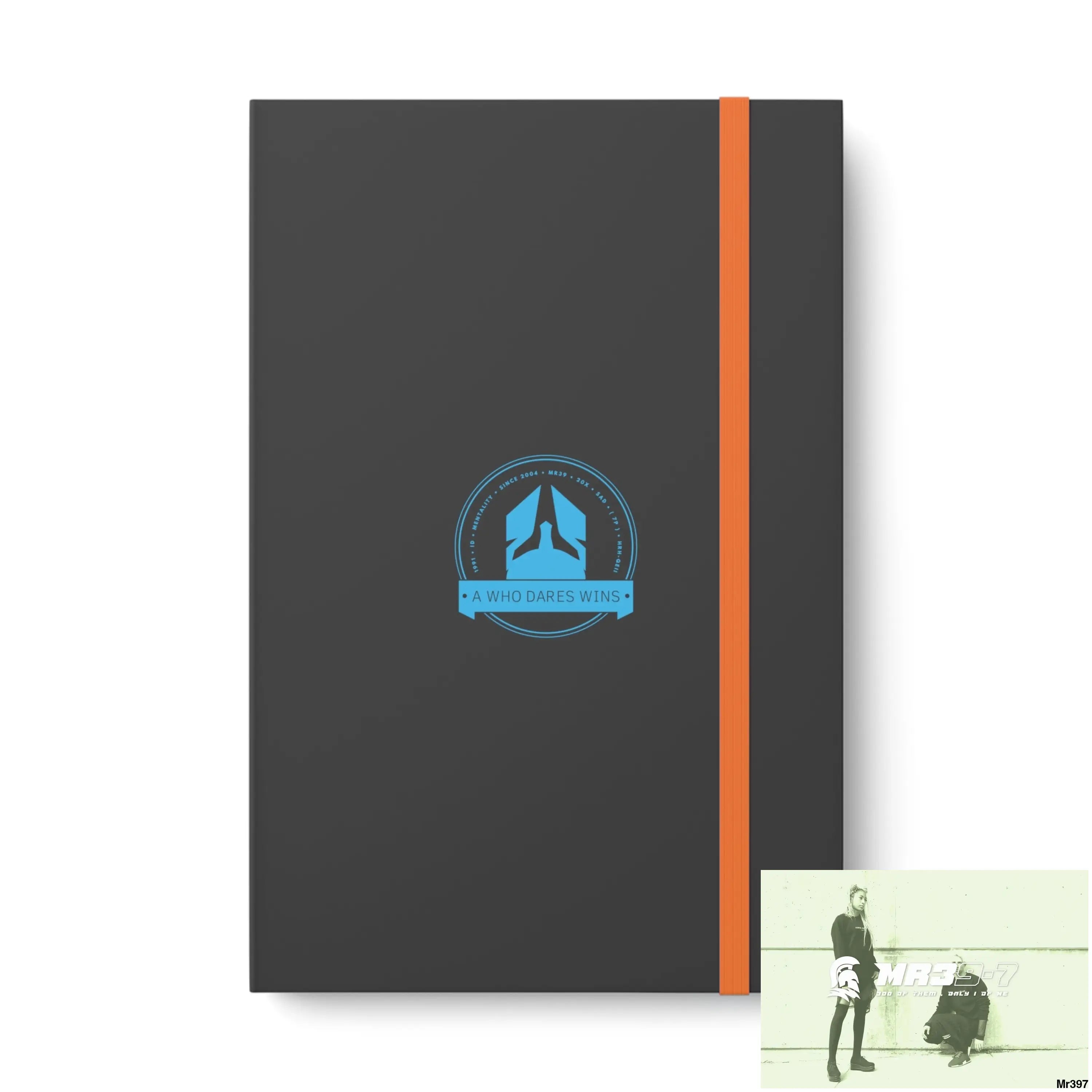 A1 Who Dares Wins Color Contrast Notebook - Ruled 5.5’’ x 8.25’’ / Orange / Ruled line Paper products
