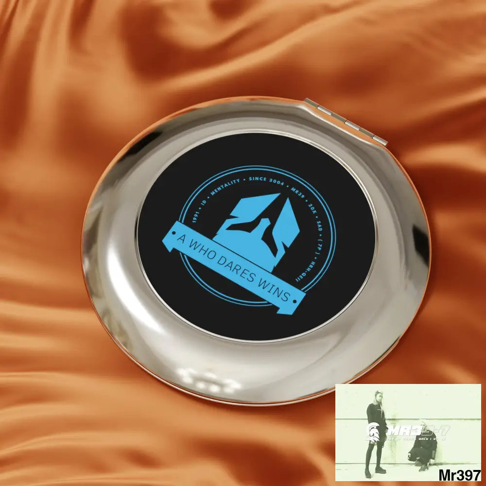 A1 Who Dares Wins Compact Travel Mirror Silver / Glossy / One size Accessories