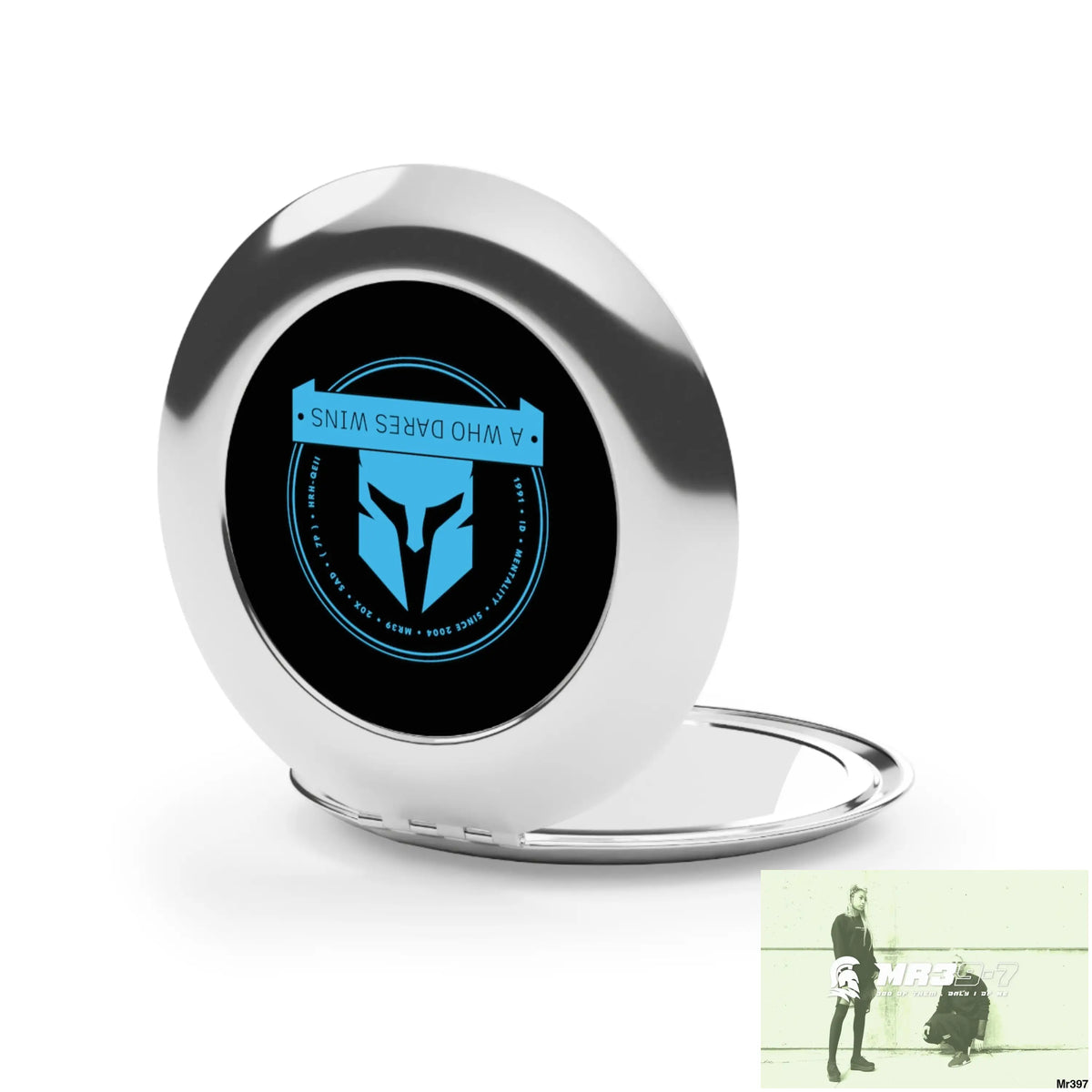 A1 Who Dares Wins Compact Travel Mirror Silver / Glossy / One size Accessories