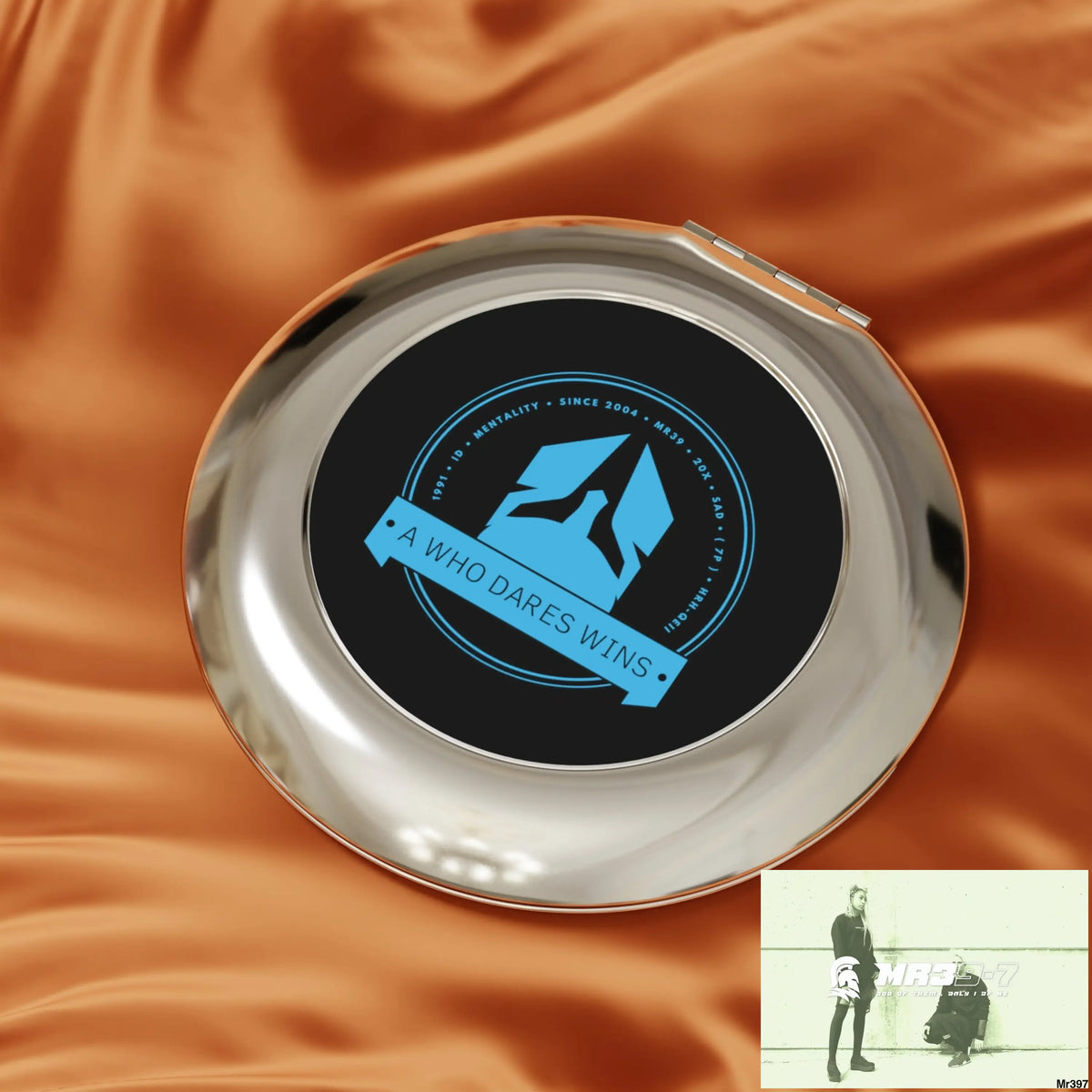 A1 Who Dares Wins Compact Travel Mirror Silver / Glossy / One size Accessories