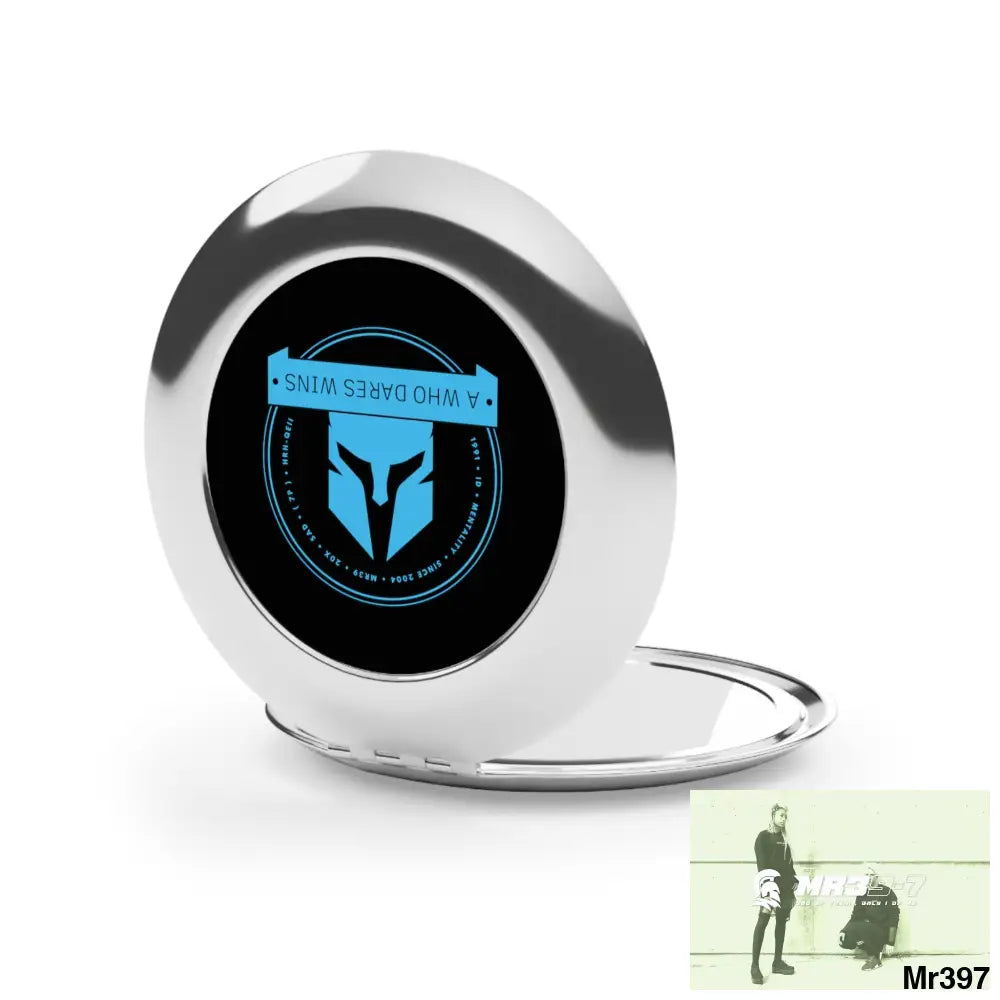 A1 Who Dares Wins Compact Travel Mirror Silver / Glossy / One size Accessories