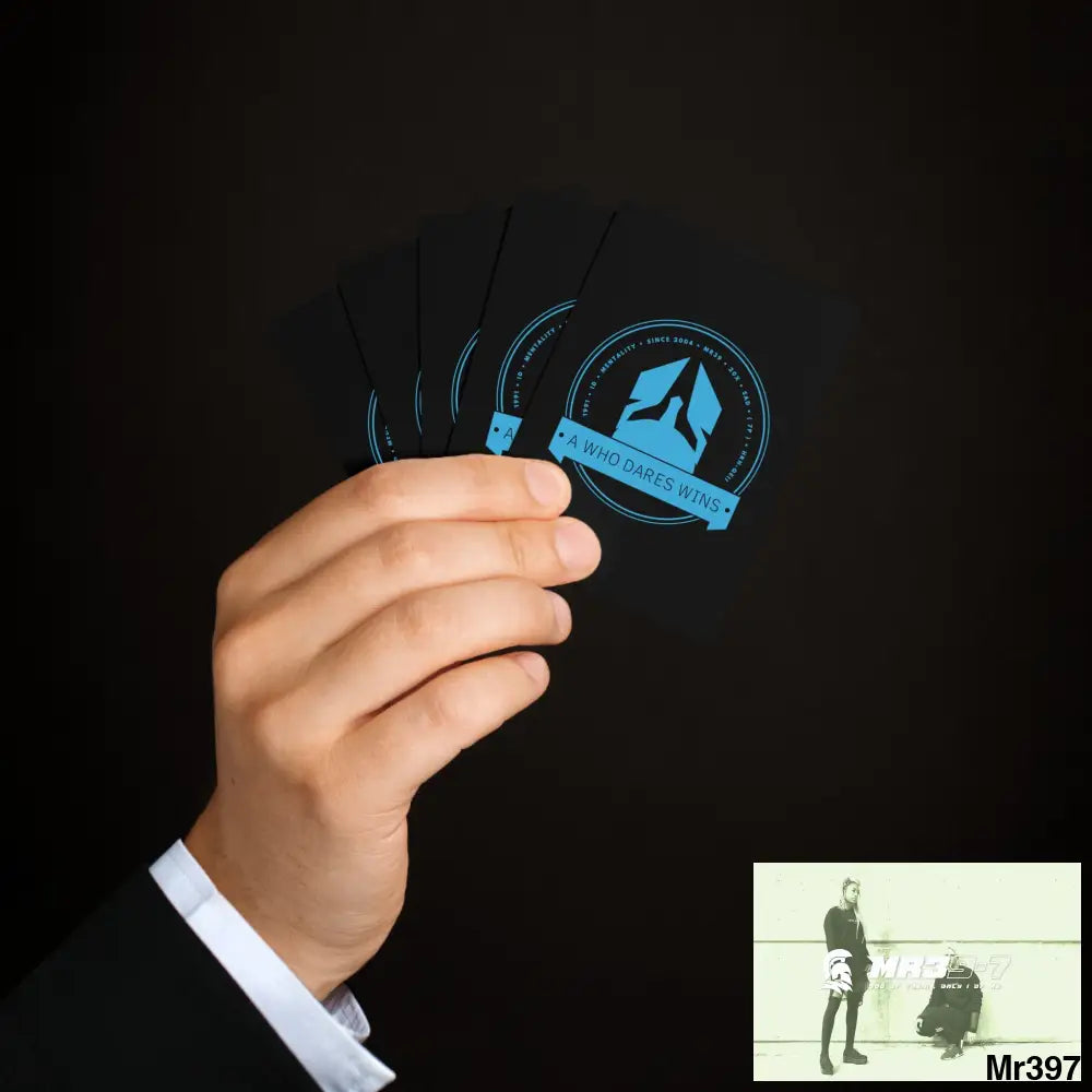 A1-Who Dares Wins Custom Poker Cards 2.47’’ x 3.47’’ / White / Semi Glossy Paper products