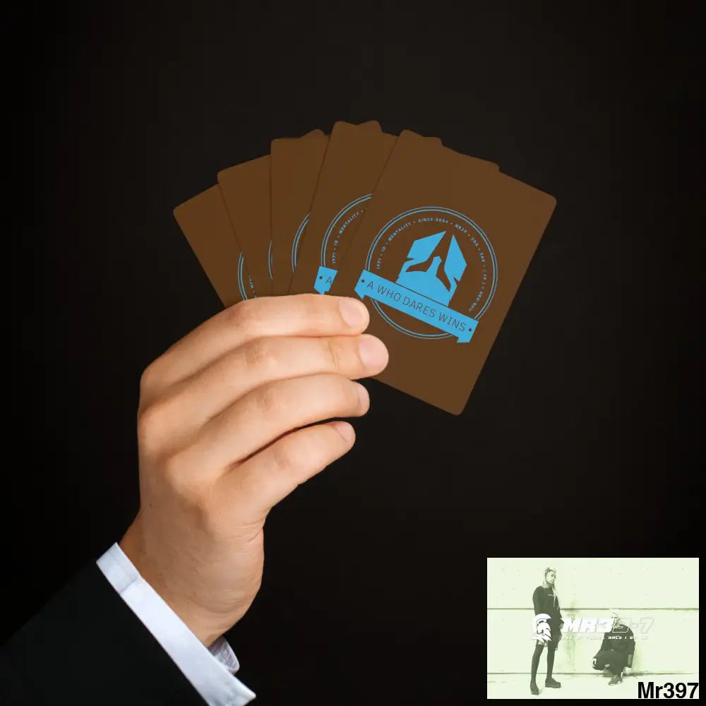A1-Who Dares Wins Custom Poker Cards 2.47’’ x 3.47’’ / White / Semi Glossy Paper products