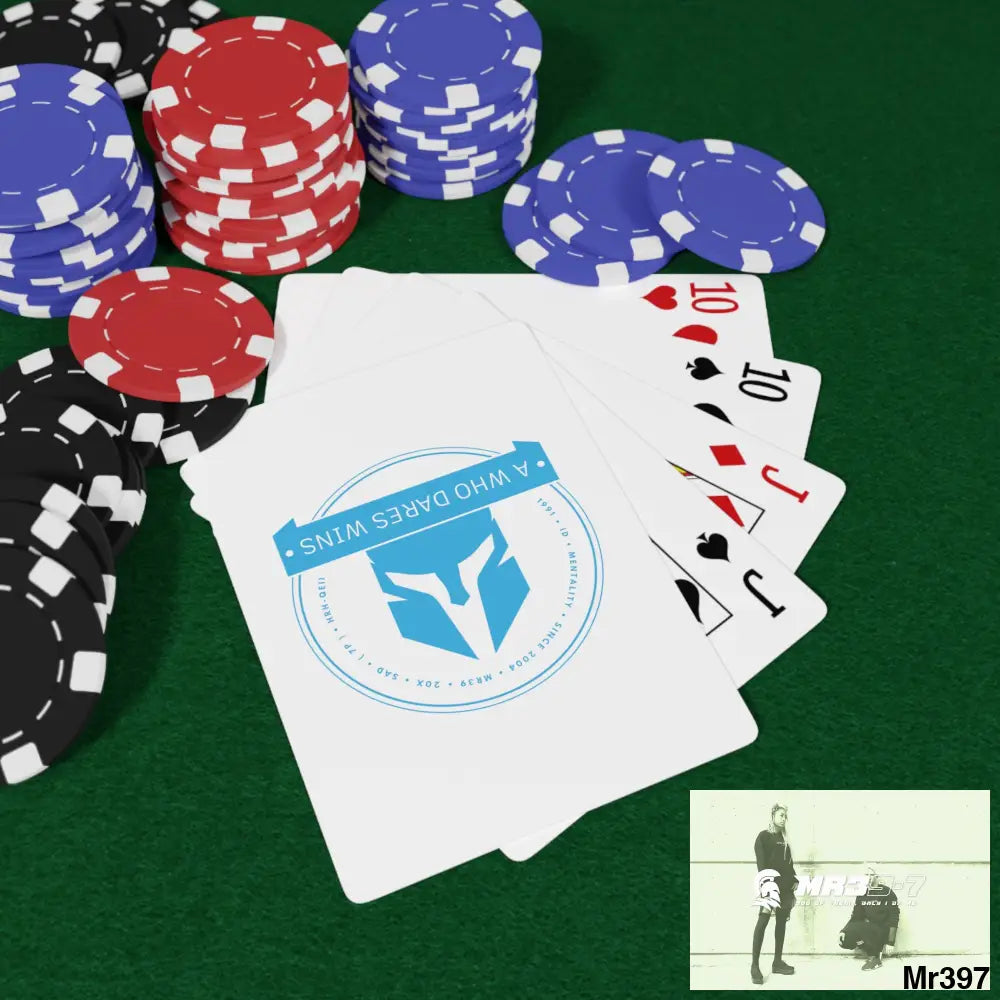 A1-Who Dares Wins Custom Poker Cards 2.47’’ x 3.47’’ / White / Semi Glossy Paper products