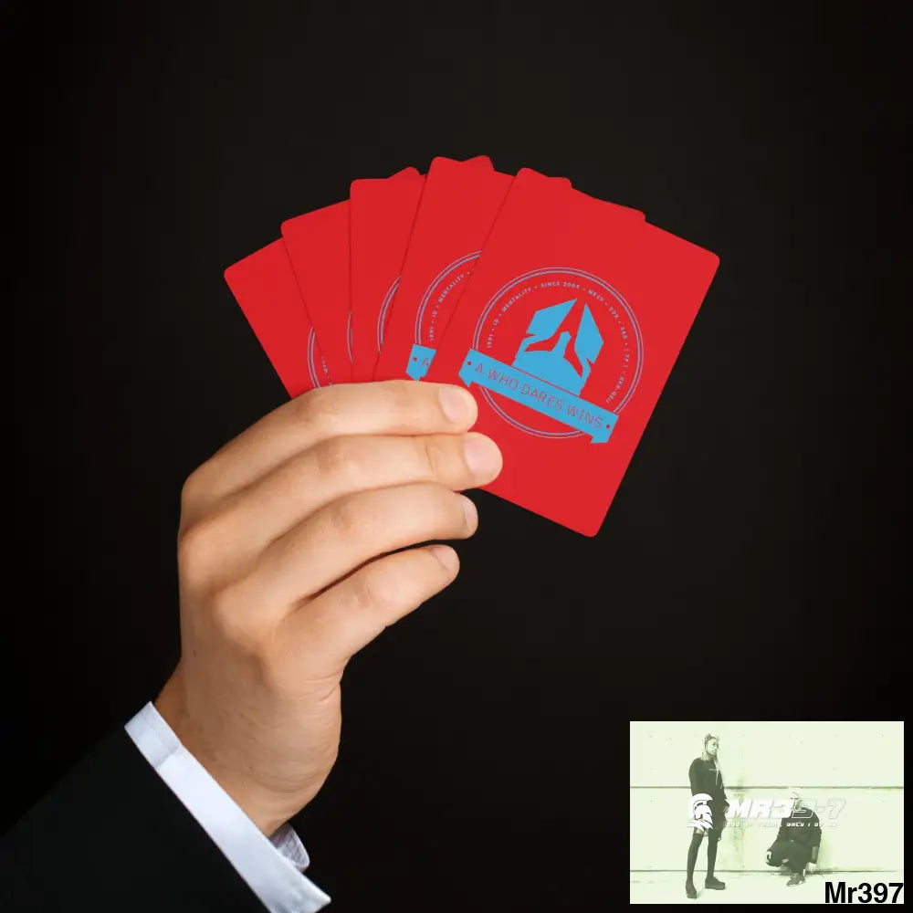 A1-Who Dares Wins Custom Poker Cards 2.47’’ x 3.47’’ / White / Semi Glossy Paper products