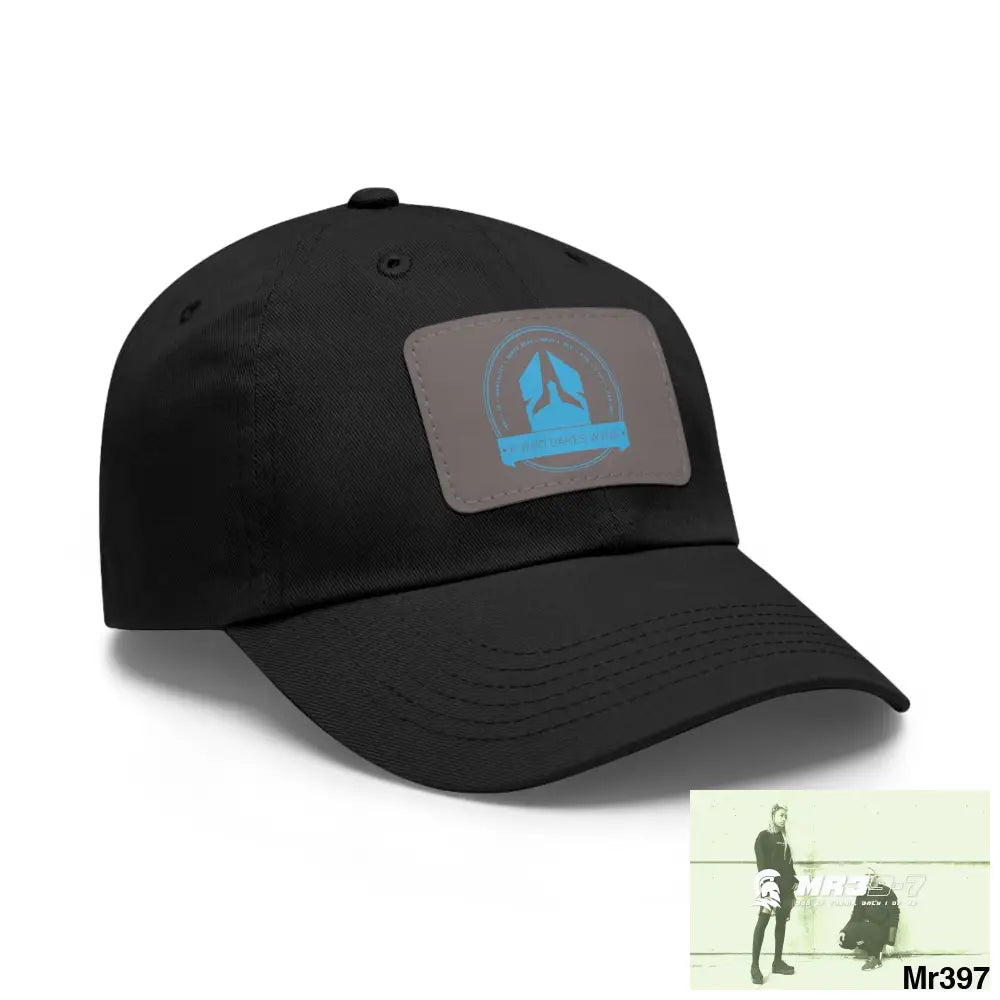 A1 Who Dares Wins Dad Hat with Leather Patch (Rectangle) Hats