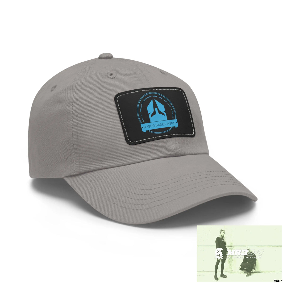 A1 Who Dares Wins Dad Hat with Leather Patch (Rectangle) Hats