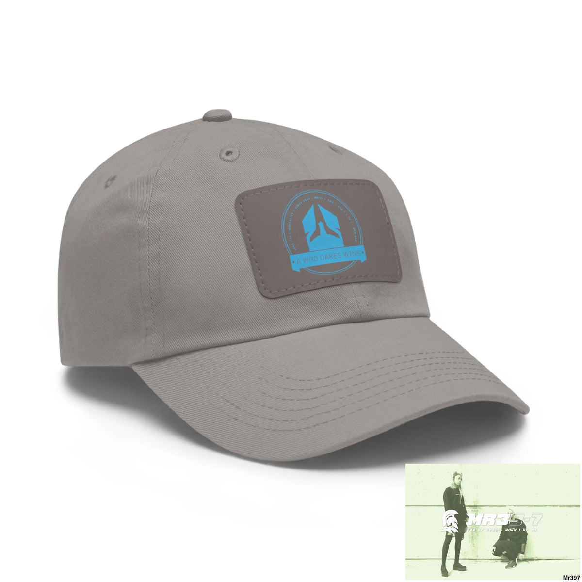 A1 Who Dares Wins Dad Hat with Leather Patch (Rectangle) Hats