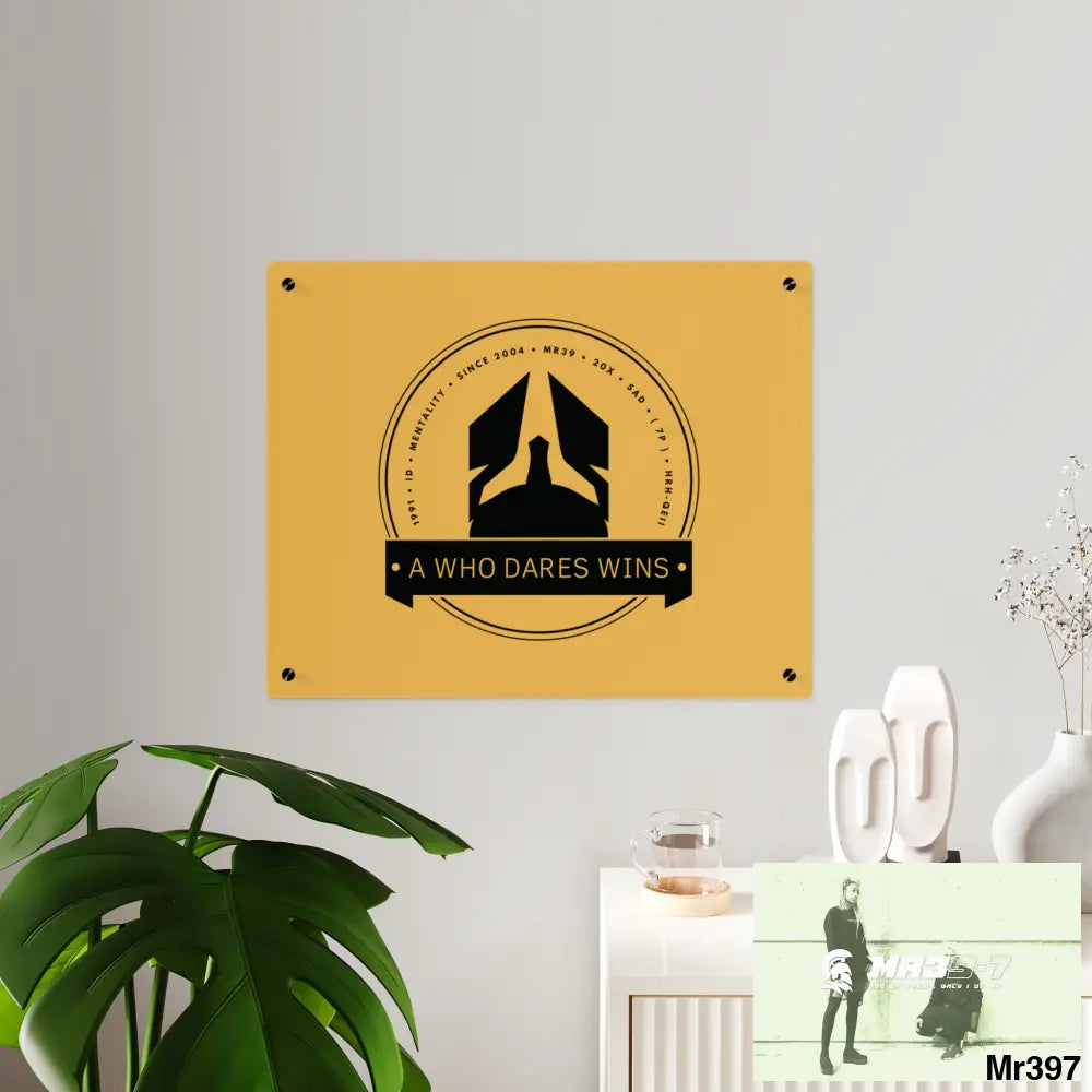 A1 Who Dares Wins Edition Acrylic Wall Art Panels 20″ x 16″ (Horizontal) / 0.25’’ Home Decor