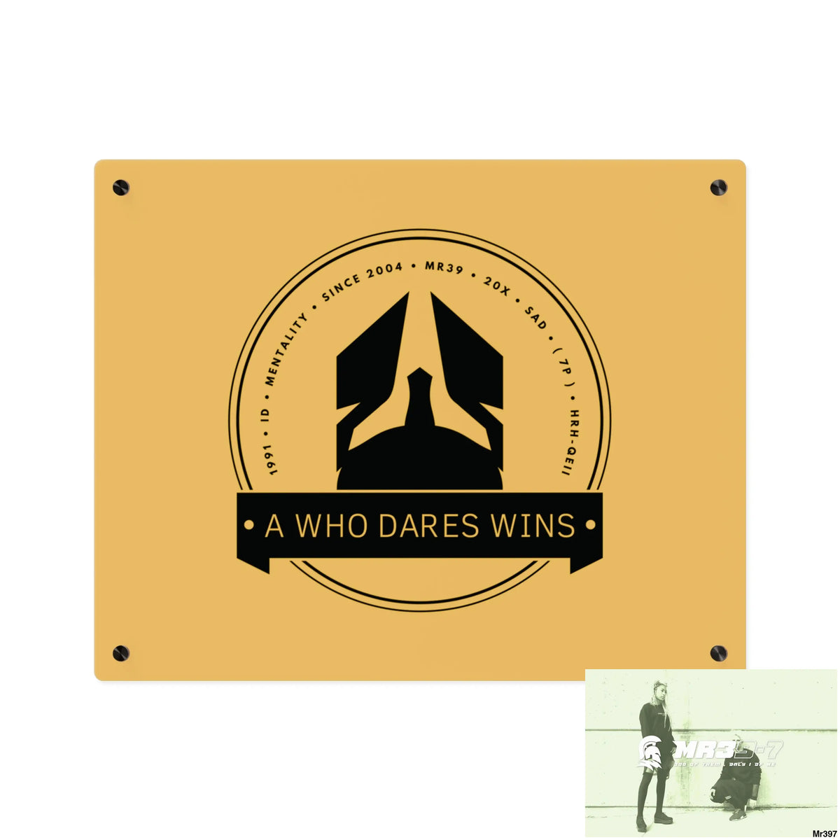 A1 Who Dares Wins Edition Acrylic Wall Art Panels 20″ x 16″ (Horizontal) / 0.25’’ Home Decor