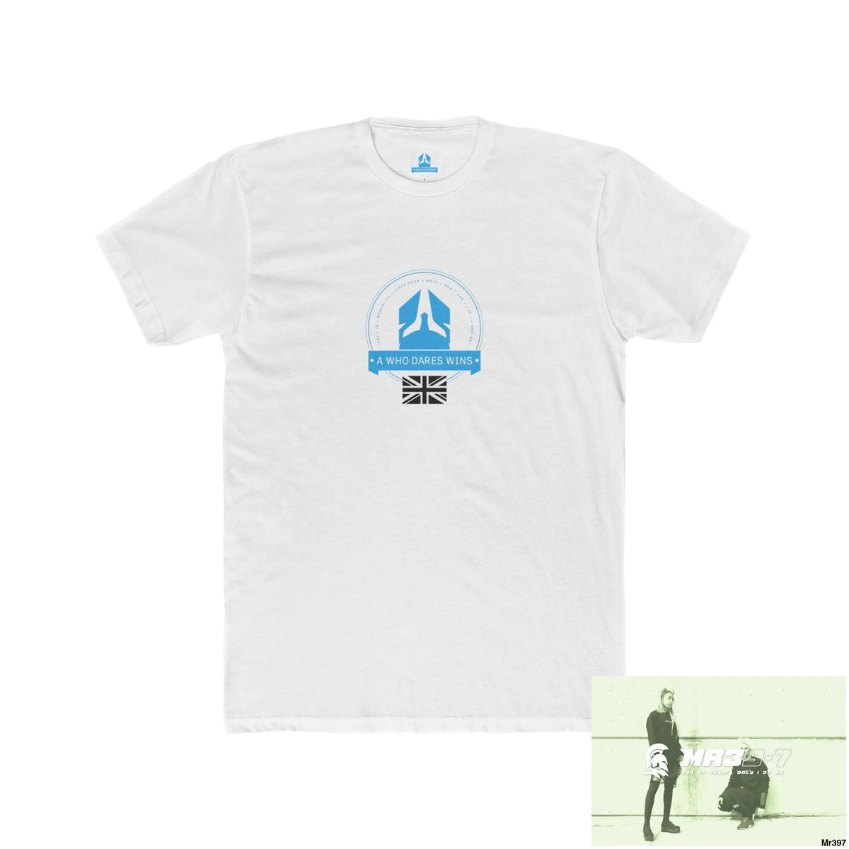 A1 Who Dares Wins Fk around and find out 2024 to present #atapaw Men’s Cotton Crew Tee Solid White / XS T-Shirt