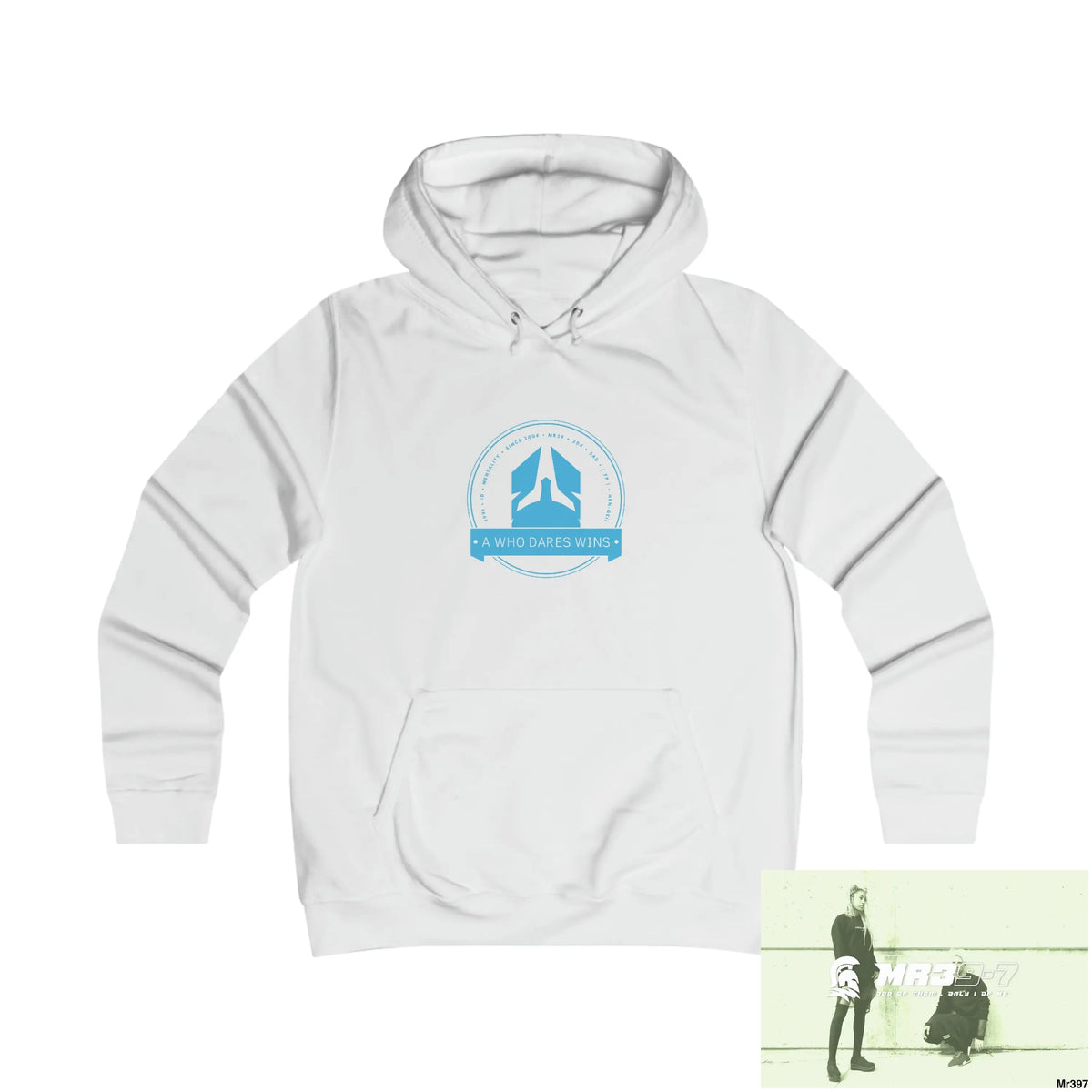 A1- Who Dares Wins - Girlie College Hoodie S / Arctic White Hoodie