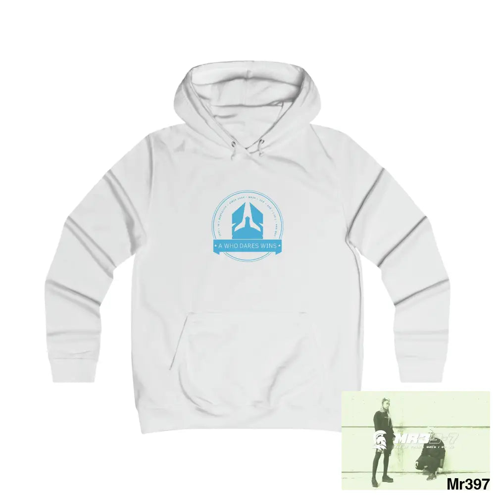 A1- Who Dares Wins - Girlie College Hoodie S / Arctic White Hoodie