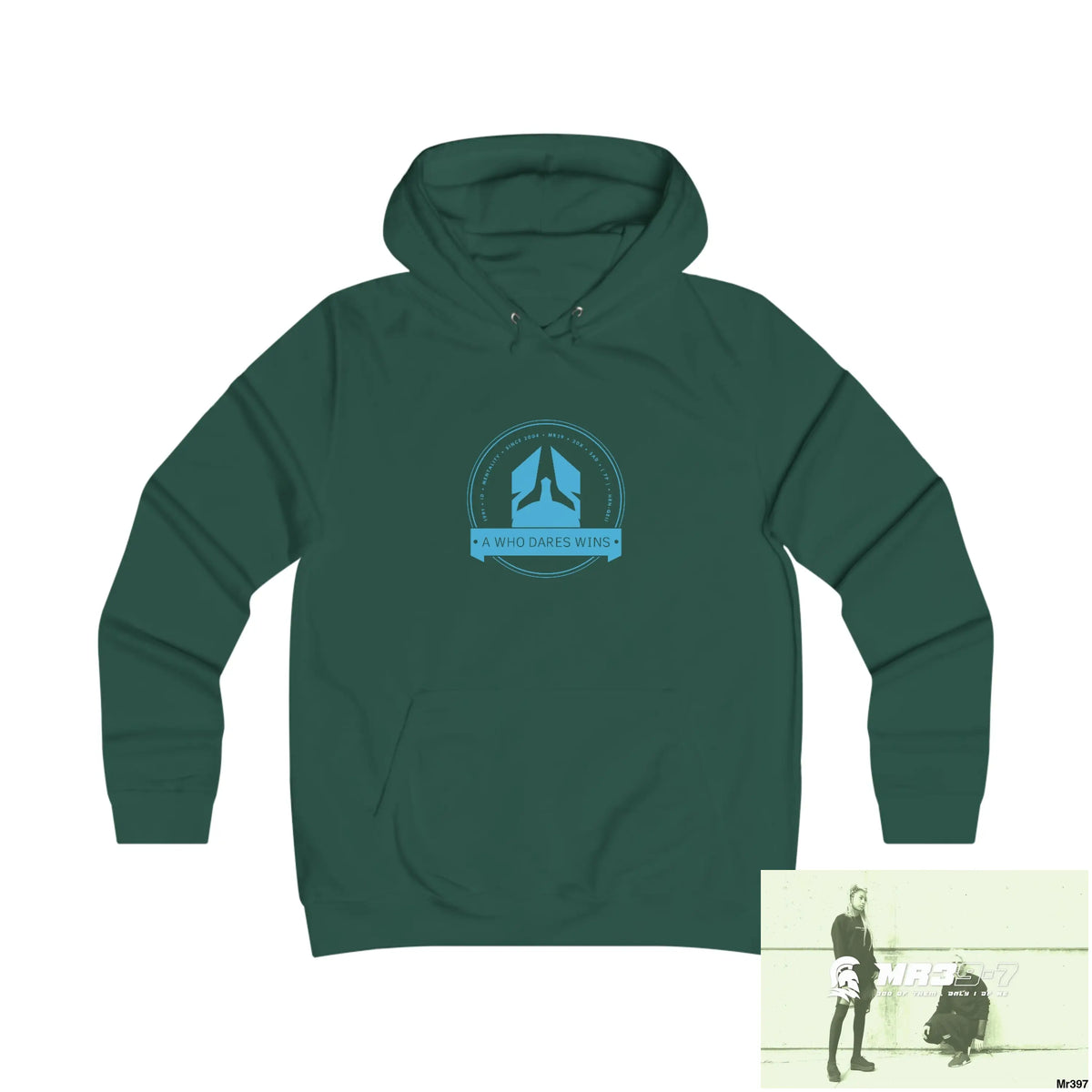 A1- Who Dares Wins - Girlie College Hoodie S / Bottle Green Hoodie