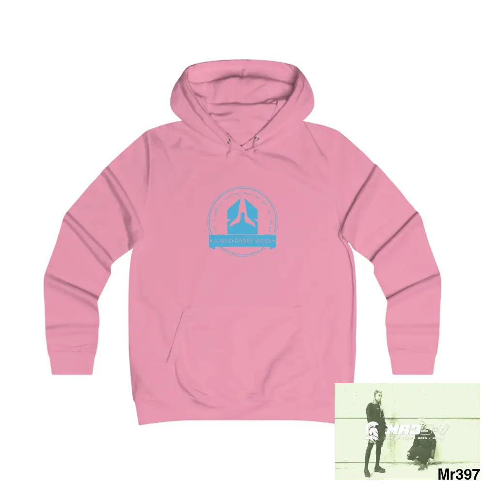 A1- Who Dares Wins - Girlie College Hoodie S / Candyfloss Pink Hoodie