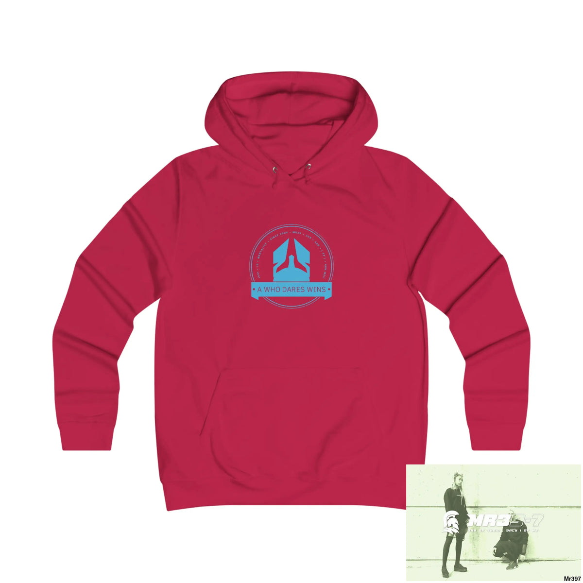 A1- Who Dares Wins - Girlie College Hoodie S / Fire Red Hoodie