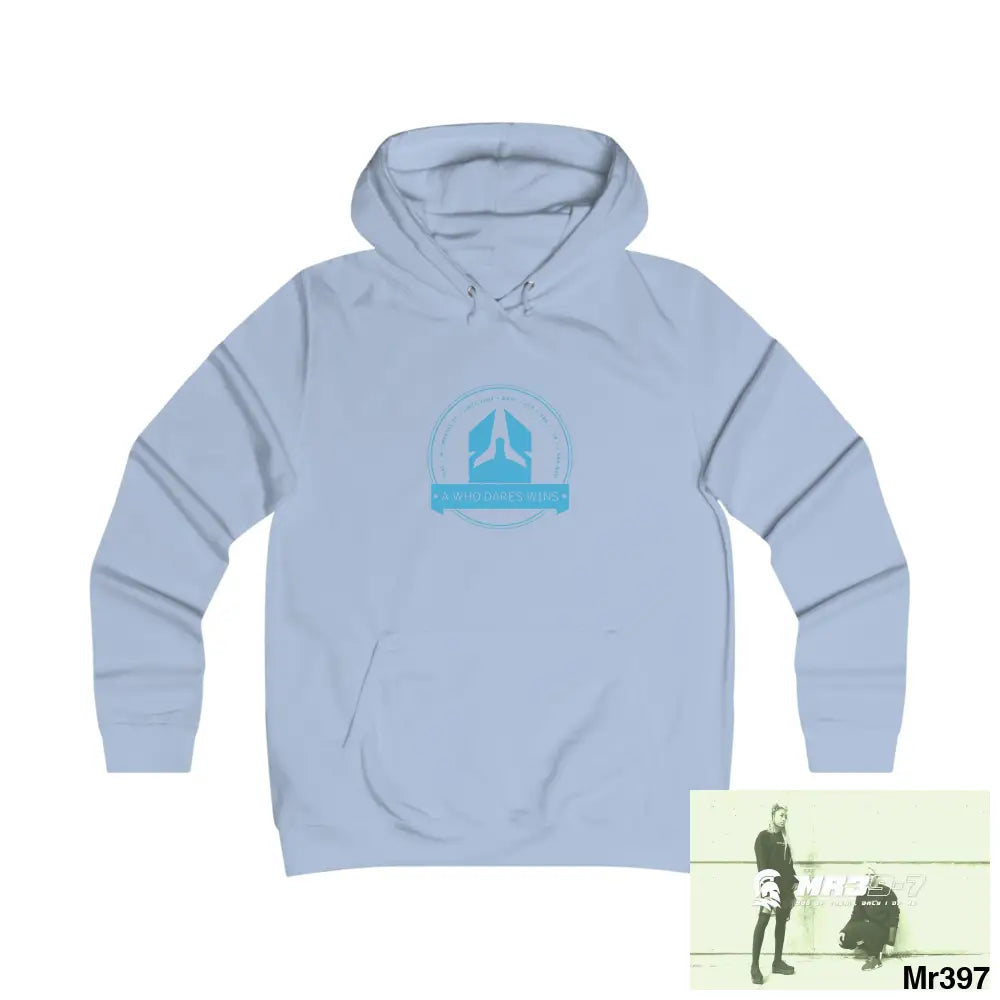 A1- Who Dares Wins - Girlie College Hoodie S / Sky Blue Hoodie