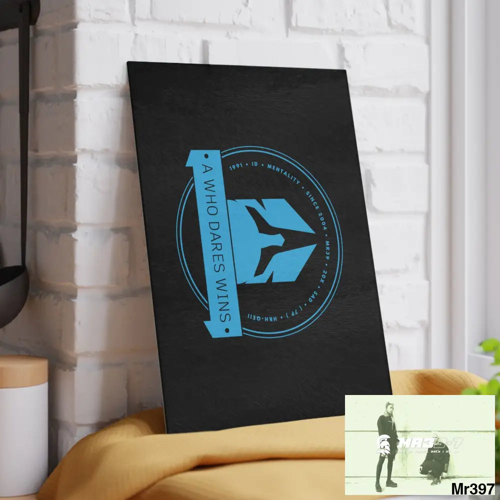 A1- Who Dares wins Glass Cutting Board 8’’ x 11’’ / Rectangle Home Decor