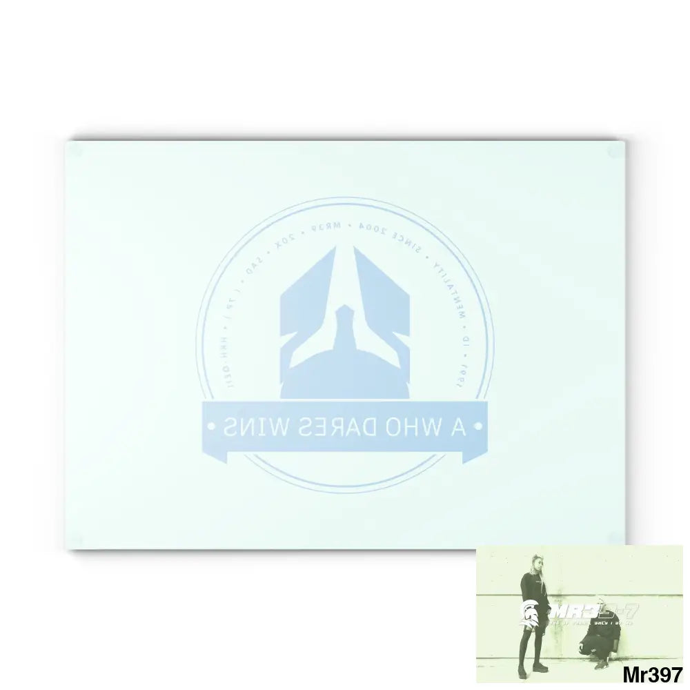 A1- Who Dares wins Glass Cutting Board Home Decor