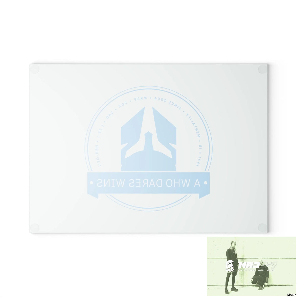 A1- Who Dares wins Glass Cutting Board Home Decor