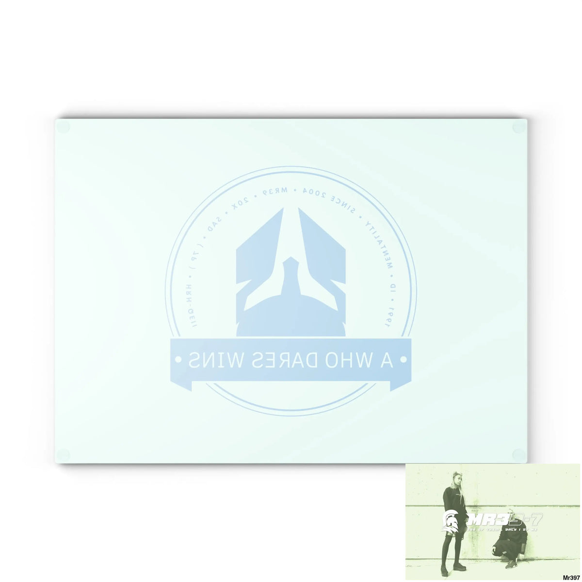 A1- Who Dares wins Glass Cutting Board Home Decor