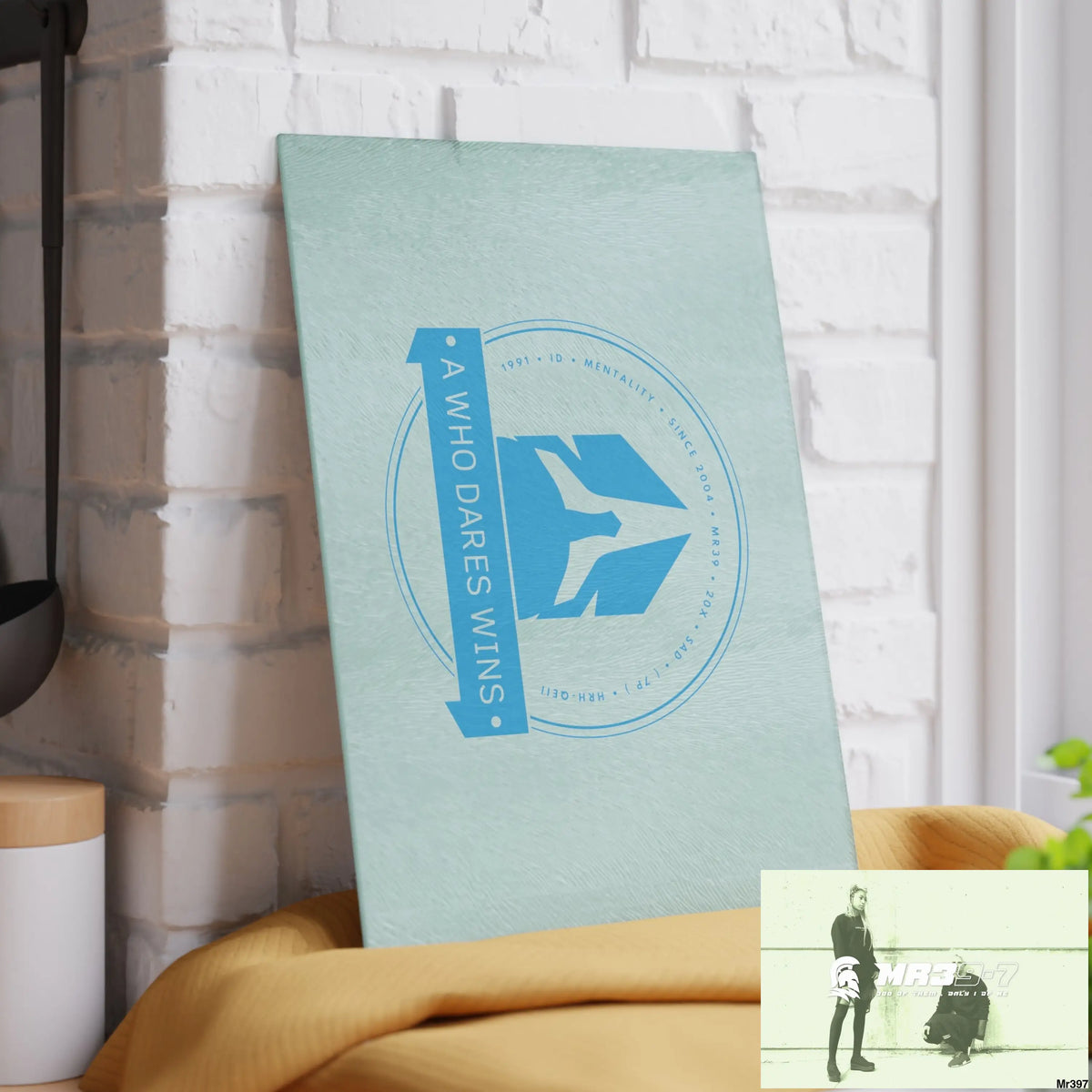 A1- Who Dares wins Glass Cutting Board Home Decor