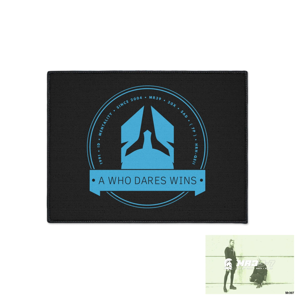 A1 Who Dares Wins Heavy Duty Floor Mat 18’’ × 24’’ Home Decor