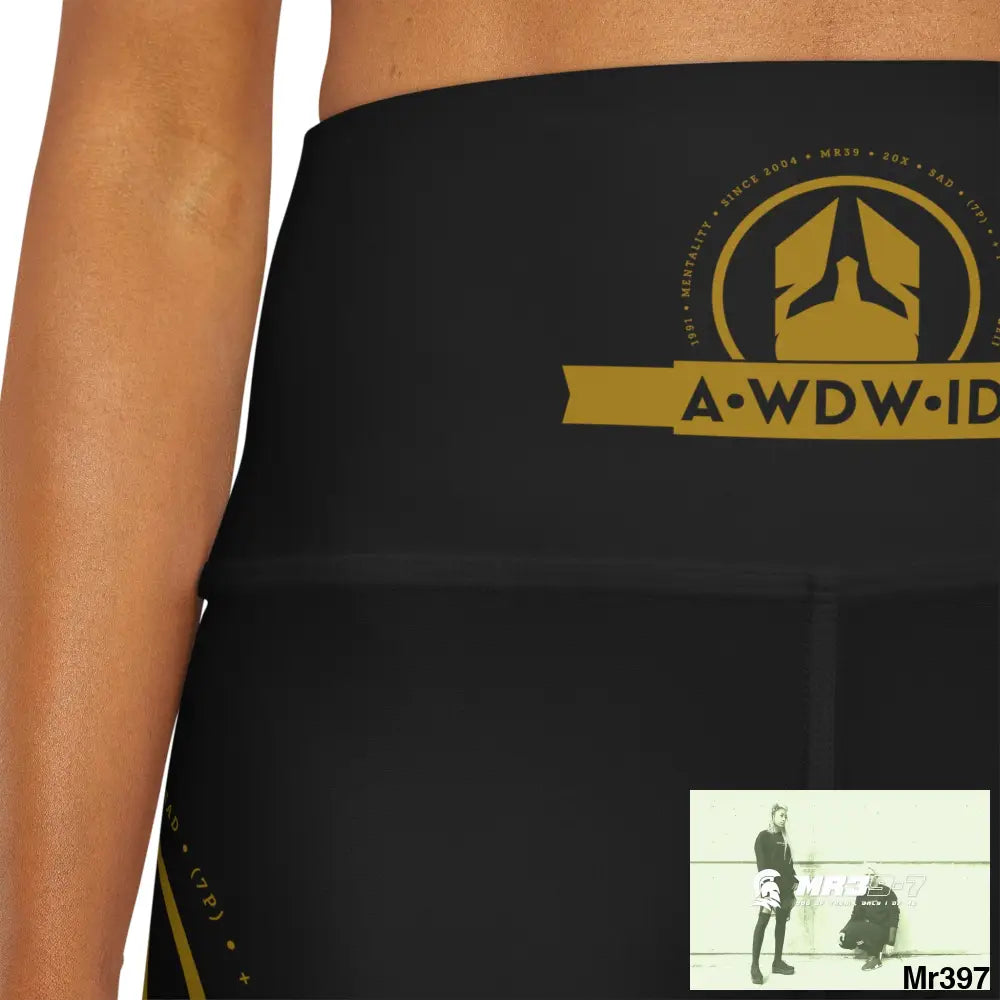 A1 Who Dares Wins ID a High Waisted Yoga Shorts (AOP) All Over Prints
