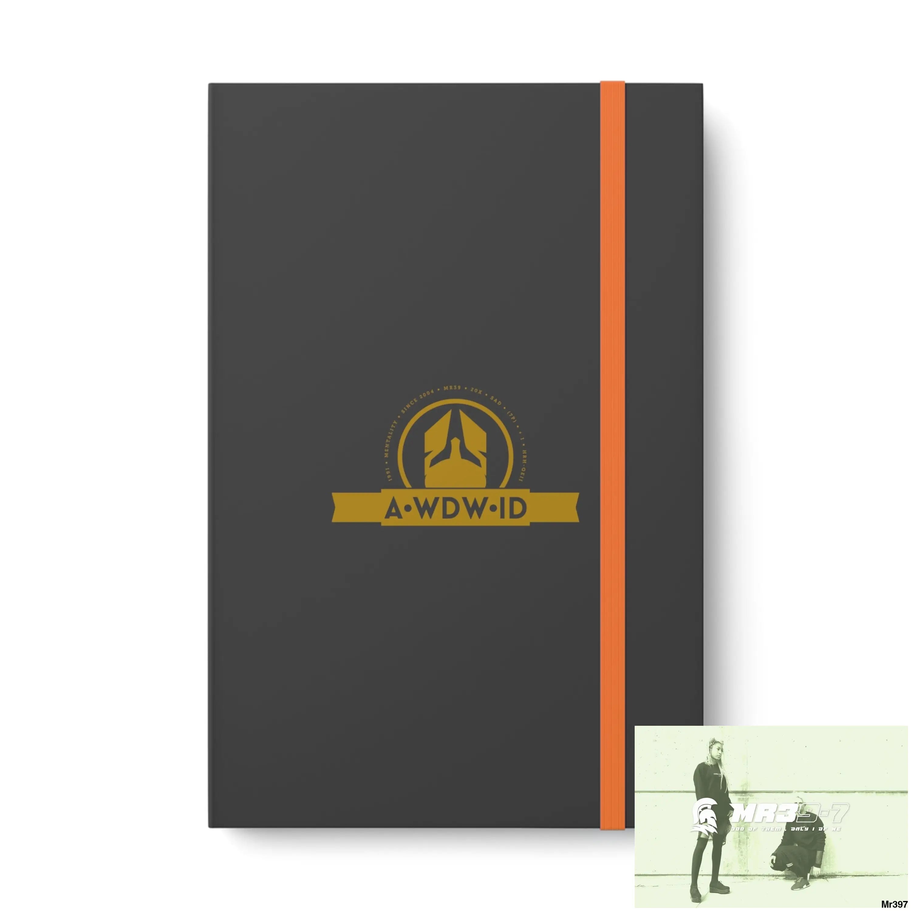 A1-Who Dares Wins ID Color Contrast Notebook - Ruled 5.5’’ x 8.25’’ / Orange / Ruled line Paper products