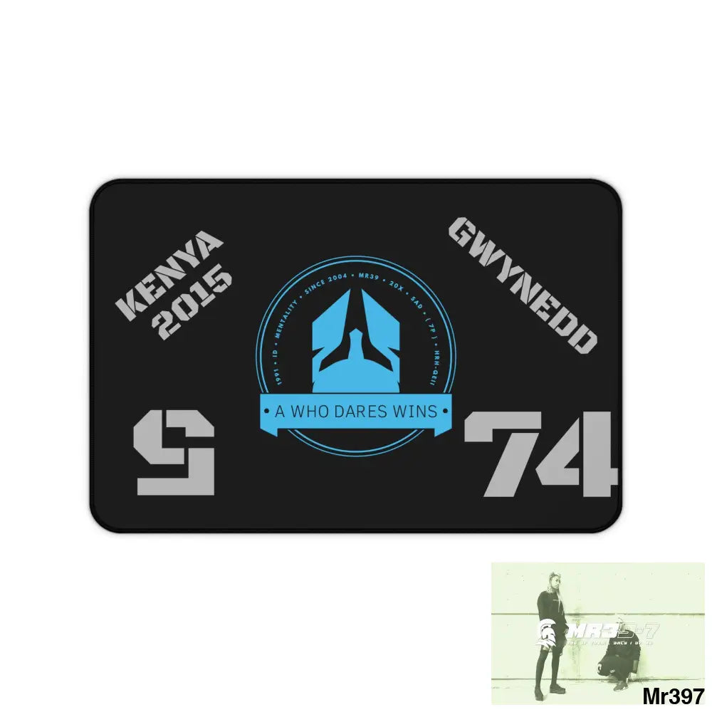 A1-Who Dares Wins ID Desk Mat 12’’ × 18’’ Home Decor