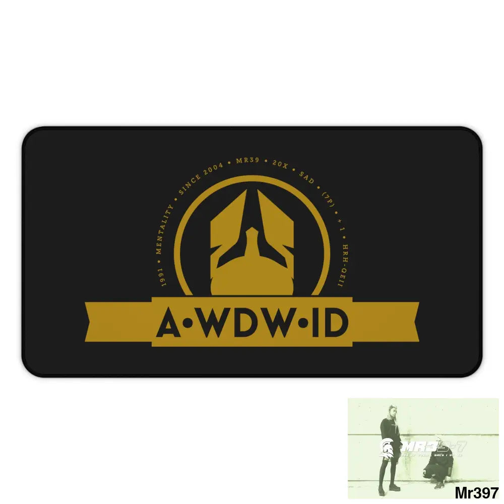 A1-Who Dares Wins ID Desk Mat 12’’ × 22’’ Home Decor