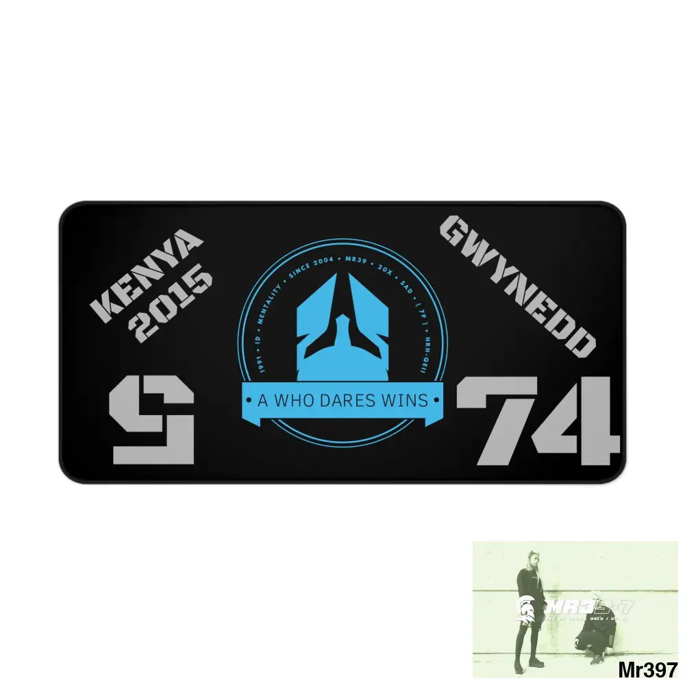 A1-Who Dares Wins ID Desk Mat 15.5’’ × 31’’ Home Decor
