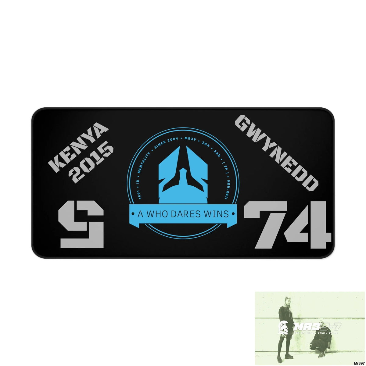 A1-Who Dares Wins ID Desk Mat 15.5’’ × 31’’ Home Decor