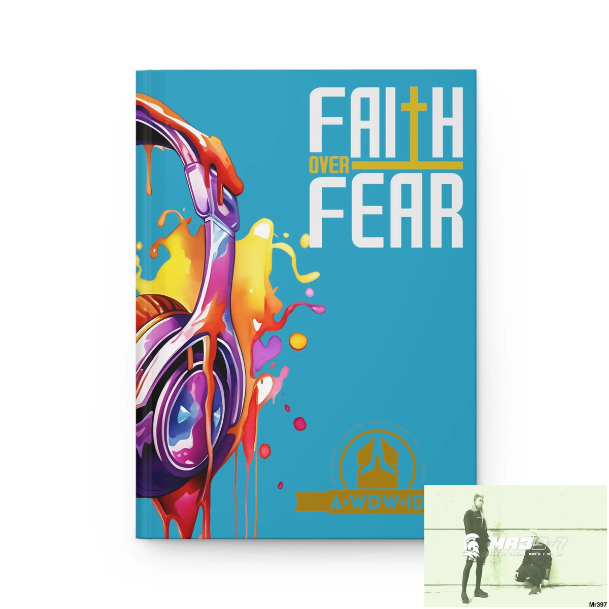 A1 Who Dares Wins ID Faith over Fear Melting Headset Hardcover Journal Matte Journal Paper products