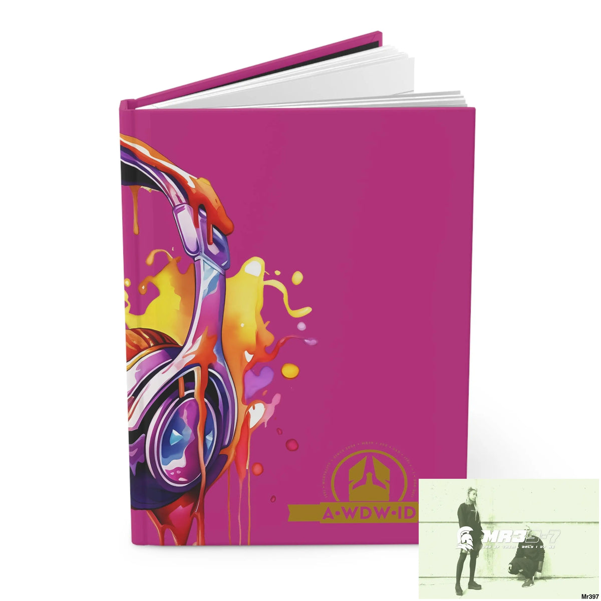 A1 Who Dares Wins ID Melting Headset Hardcover Journal Matte Journal Paper products