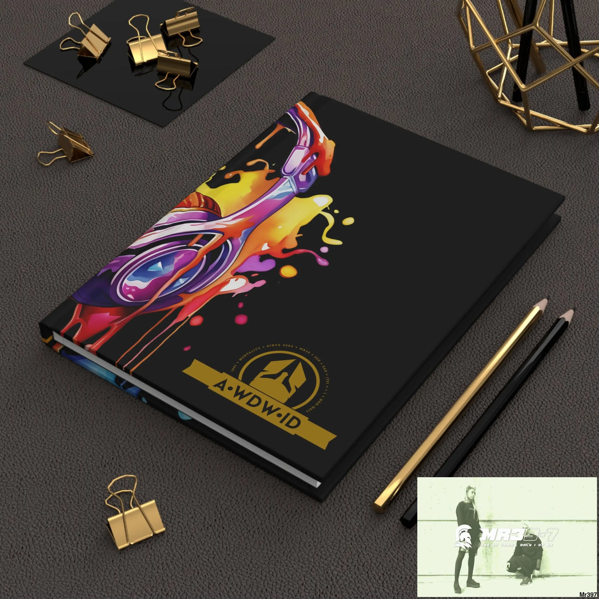 A1 Who Dares Wins ID Melting Headset Hardcover Journal Matte Journal Paper products