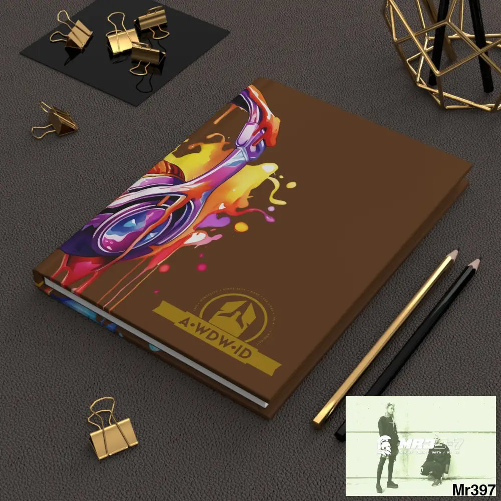 A1 Who Dares Wins ID Melting Headset Hardcover Journal Matte Journal Paper products
