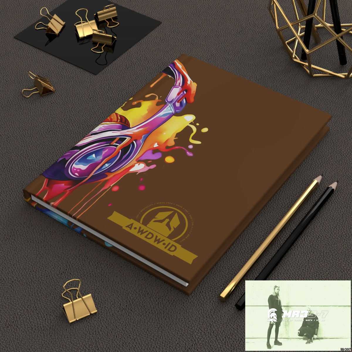A1 Who Dares Wins ID Melting Headset Hardcover Journal Matte Journal Paper products