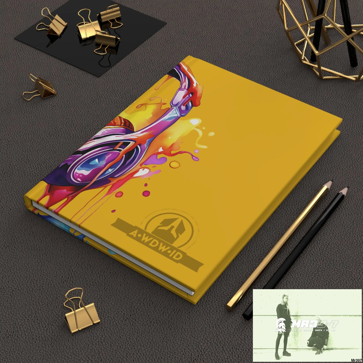 A1 Who Dares Wins ID Melting Headset Hardcover Journal Matte Journal Paper products